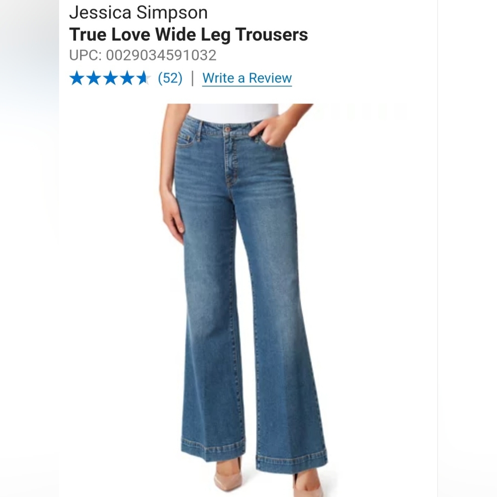 True Love Wide Leg Trousers by Jessica Simpson